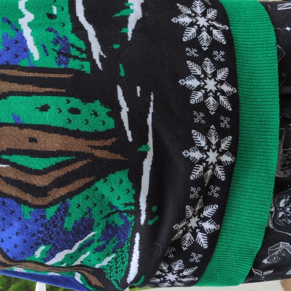 Men's Ugly Christmas Sweater Comet Reindeer With Hood Medium - Picture 4 of 5